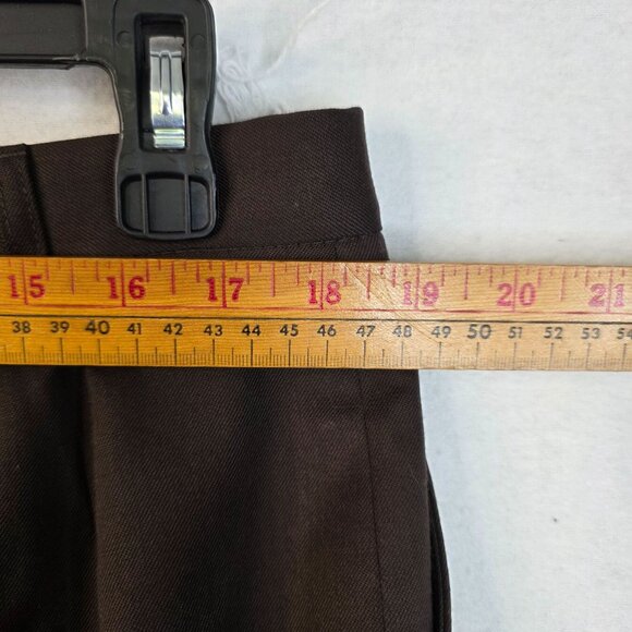 Pendleton Virgin Wool Plus Size 18 Trousers British Accents Brown Deadstock - Picture 10 of 12